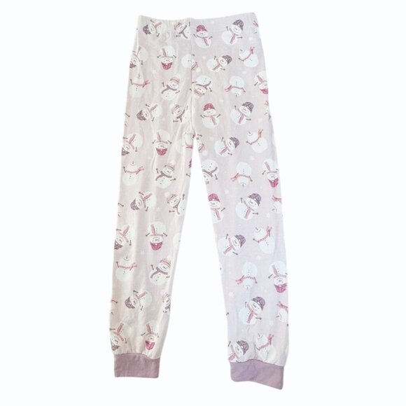 Milkberry Toddler‎ 3T Girl Bamboo Pajama Bundle 2 Sets + Socks Pink Snowman Dots - Picture 8 of 11